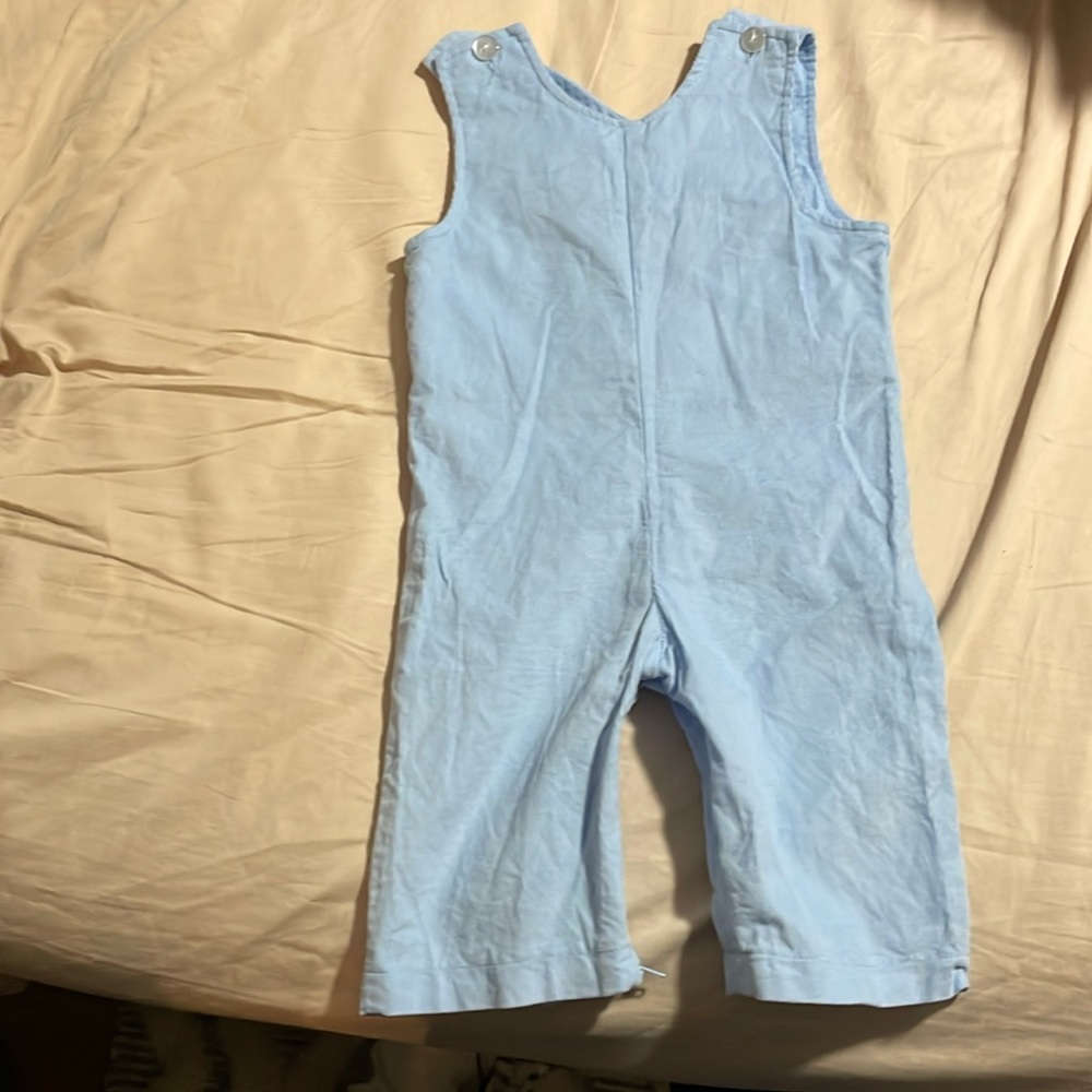 Adorable blue coveralls
